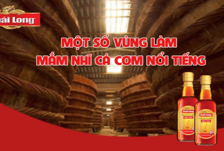 MỘT SỐ VÙNG LÀM NƯỚC MẮM NHĨ CÁ CƠM NỔI TIẾNG TẠI VIỆT NAM